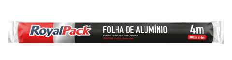 FOLHA ALUM 0,30X4,0M ROYAL PACK | Evidenci distribuidora