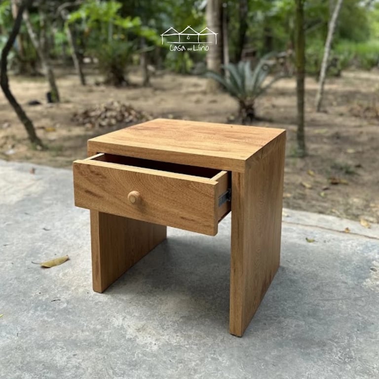 Mesa De Cabeceira Coleção Mariana Toda Em Mandeira | Casa do Lírio (3)