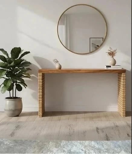 Aparador Clean ( Pernas Revestidas Em Junco Sintético ) | Casa do Lírio