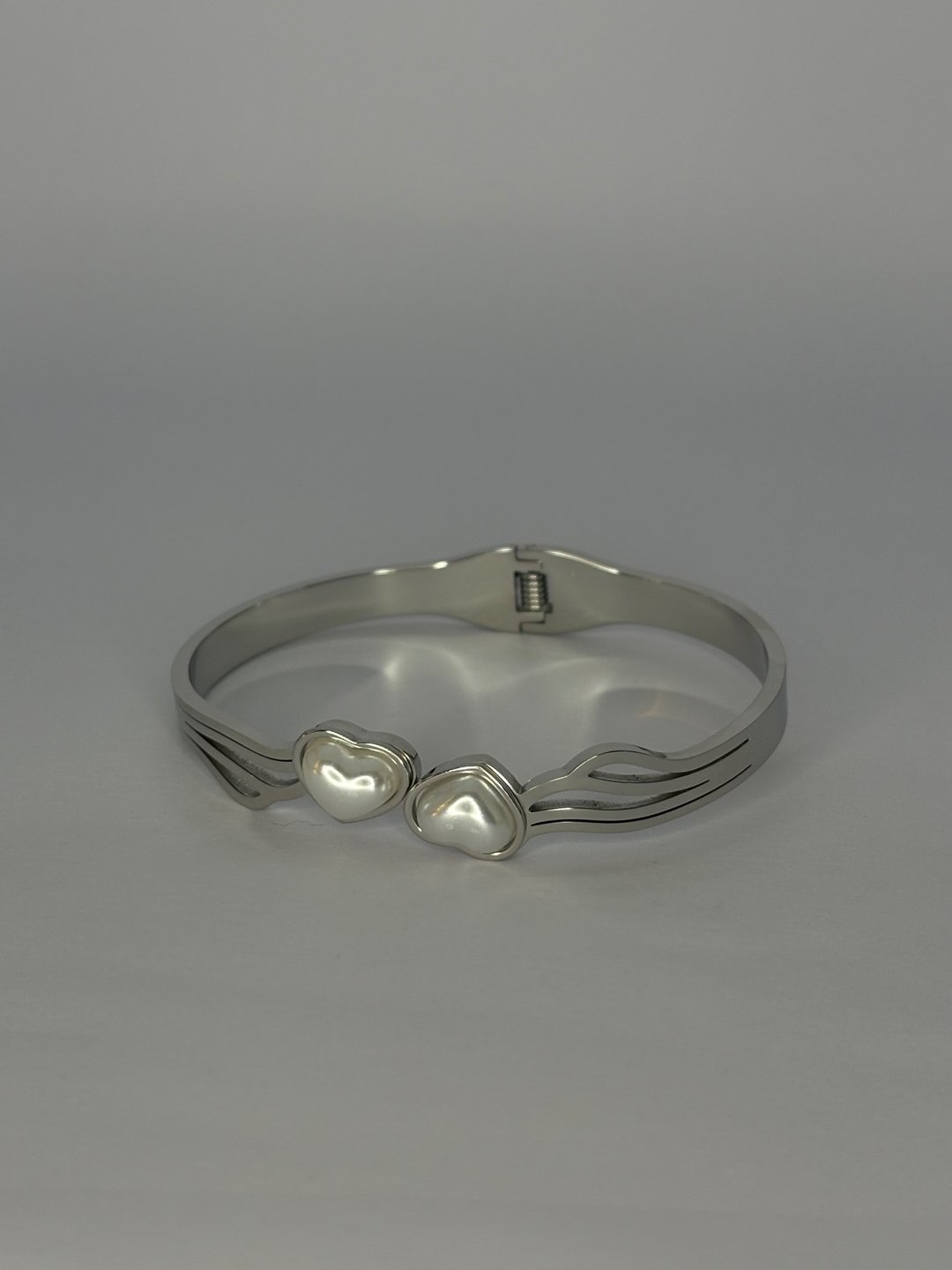 Bracelete aço prata | X1joias