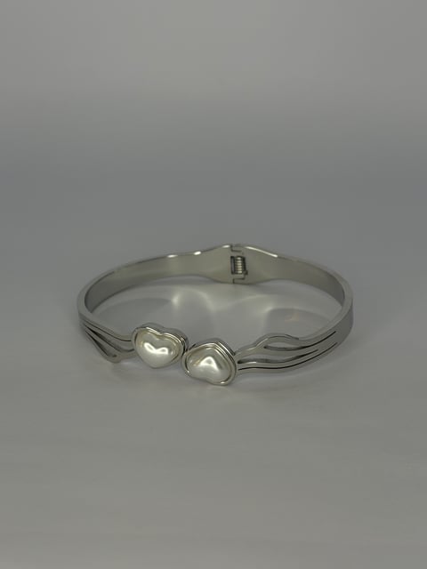 Bracelete aço prata | X1joias