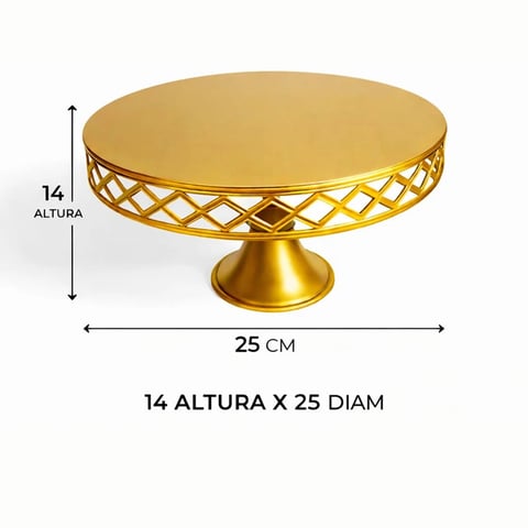 BOLEIRA LOSANGO PÉ CORNETA 25 DIAM LUXO | ART'S FERRO
