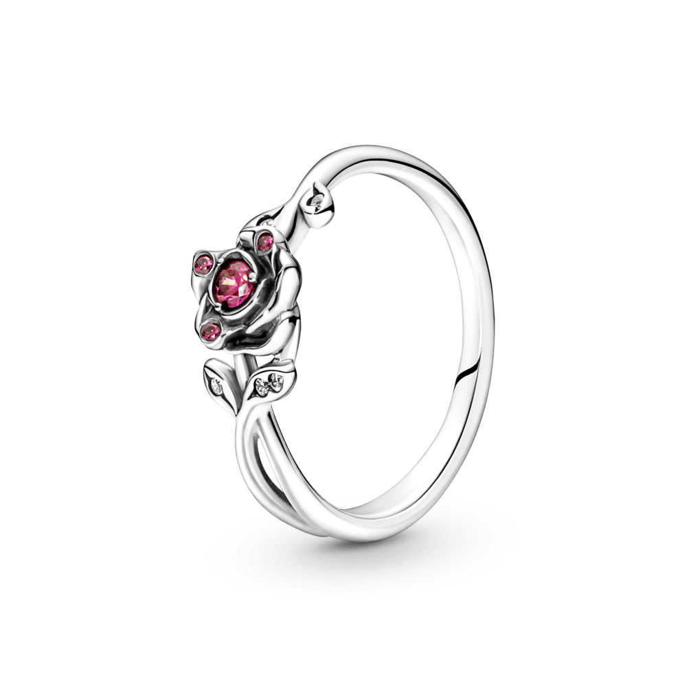 Anel Rosa A Bela E A Fera Da Disney | Like Joias e Acessórios