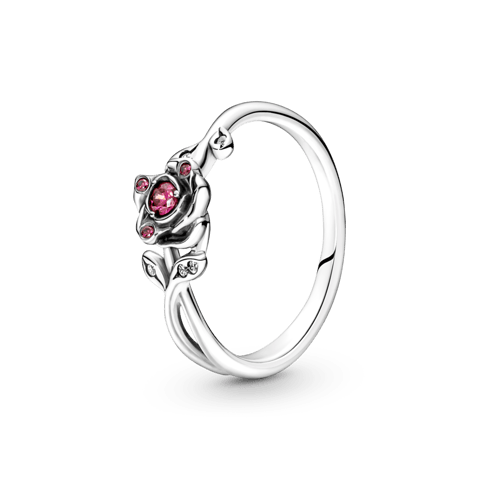 Anel Rosa A Bela E A Fera Da Disney | Like Joias e Acessórios