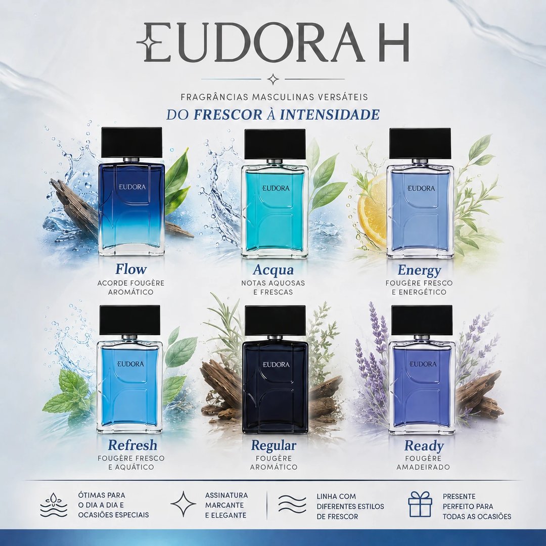 Perfume EUDORA H 100ml | Loja Chrysdape