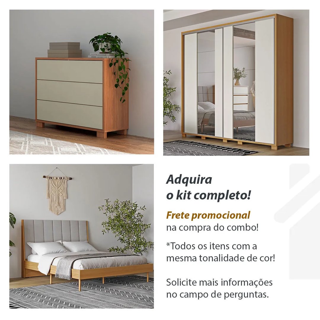 Cômoda Dalla Costa TW158 JW com 6 Gavetas | ELETRO KIT (4)