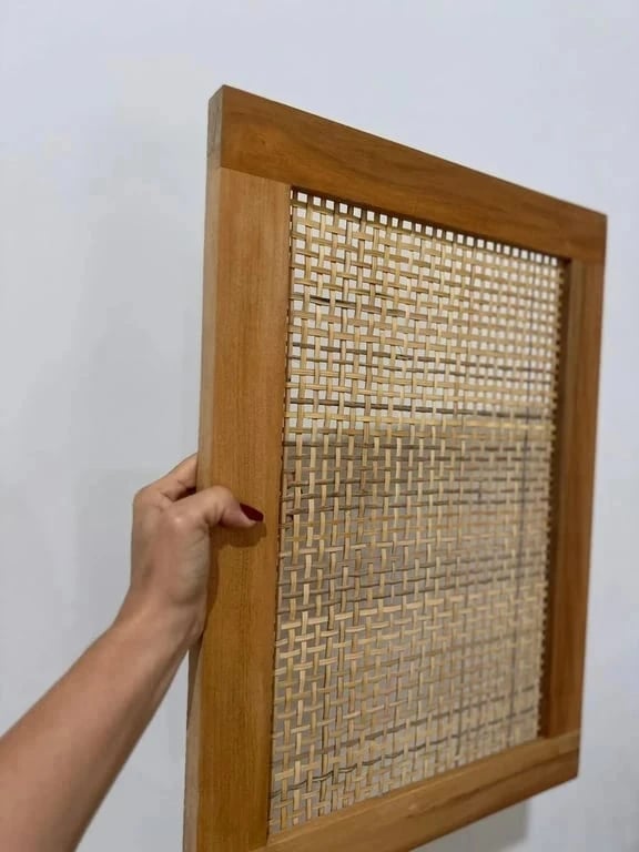 Cabeceira De Cama Mini Quadriculado Com Moldura | Casa do Lírio (2)