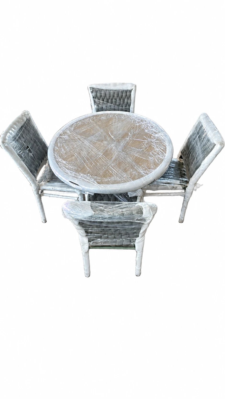 Conjunto de Mesa + 04 Cadeiras Iracema sem Braço Verde Oliva | Traços e Tramas (2)
