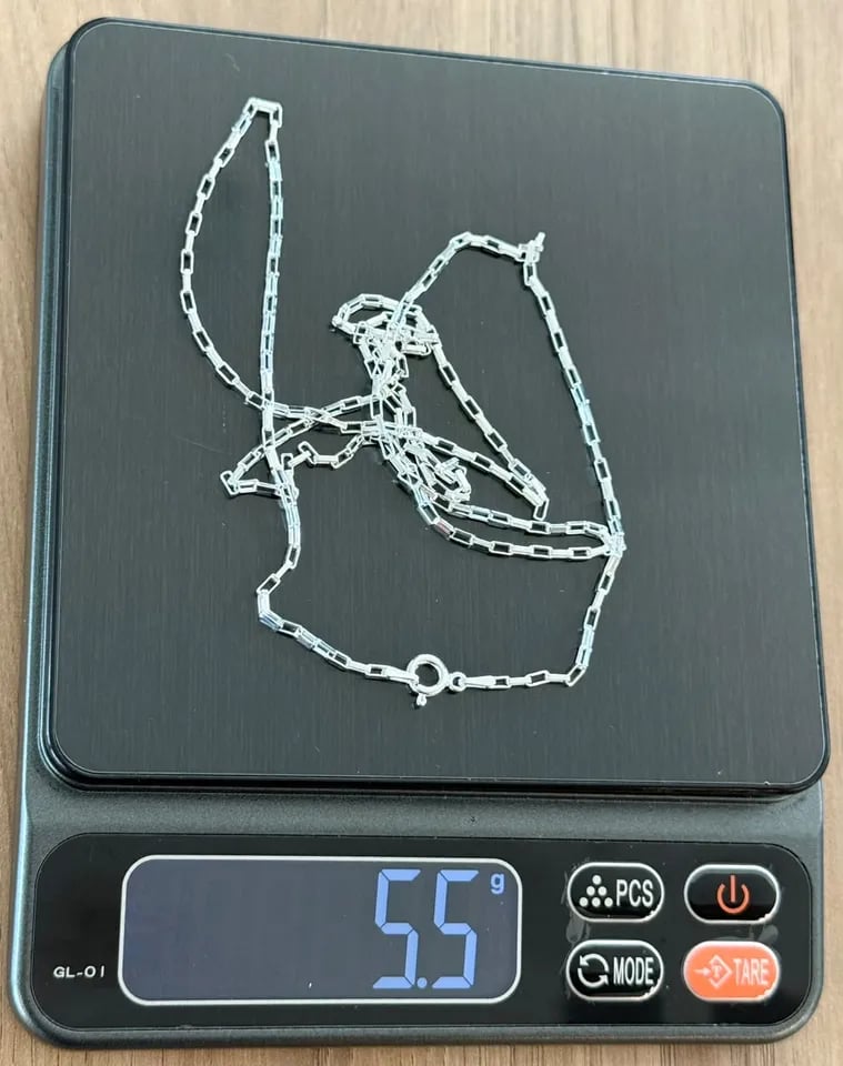 L3-15 CORRENTE VENEZIANA LONGA N F035 5.5G 70CM | Everest Jóias