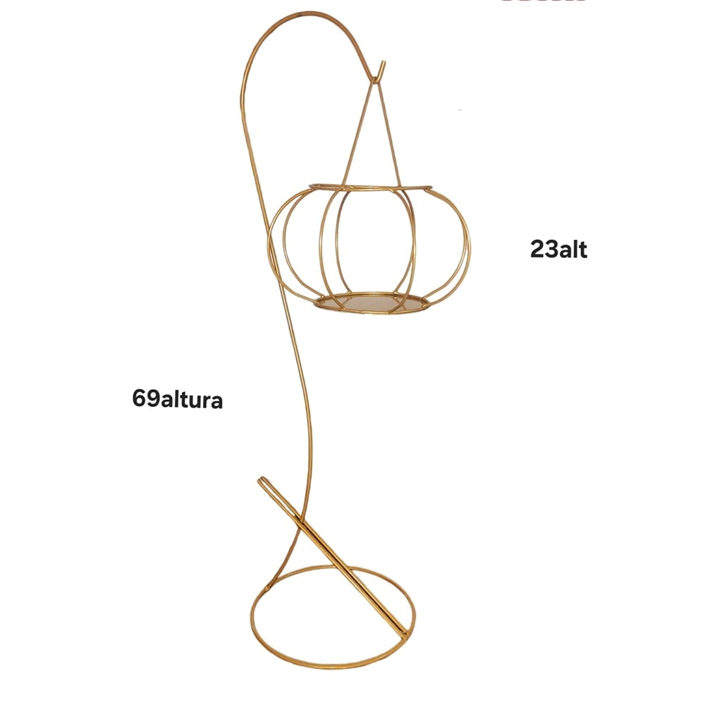 SUPORTE + GAIOLA ABOBORA 02 | ART'S FERRO