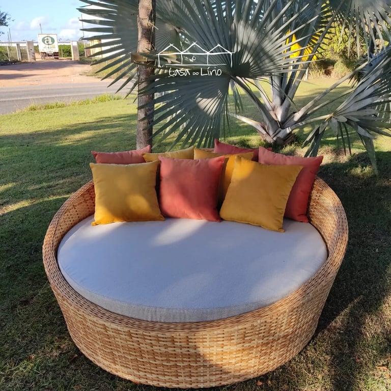 Chaise Orbital Confecção Em Junco Sintético Fita 10Mm | Casa do Lírio (2)