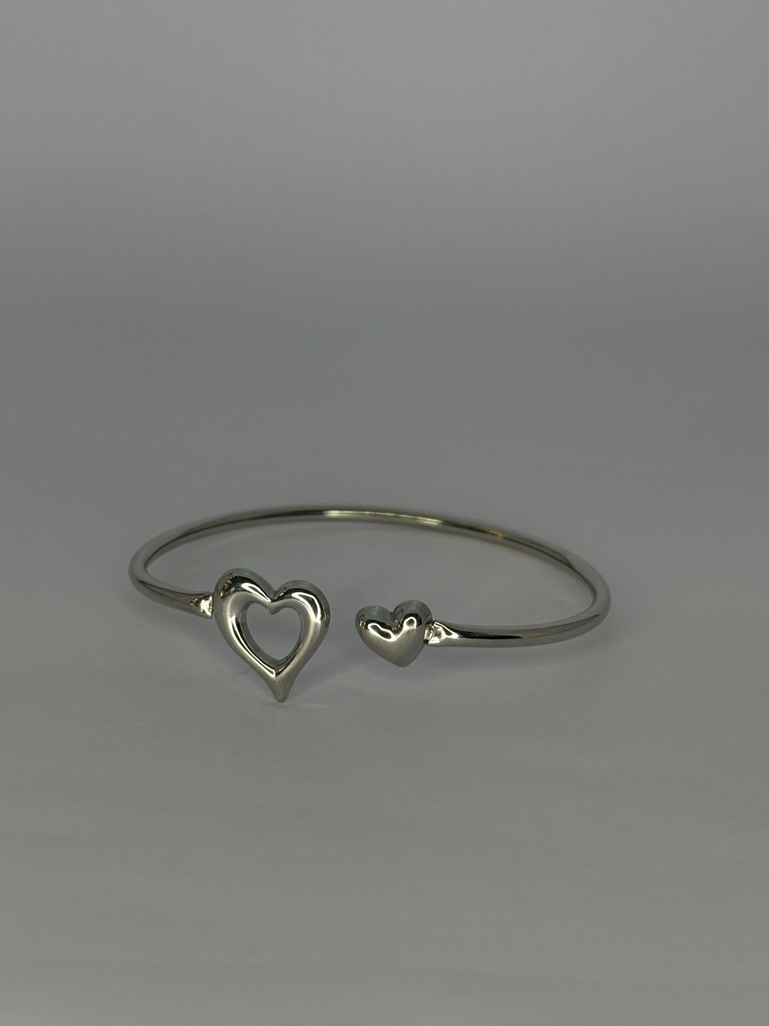 Bracelete aço prata | X1joias