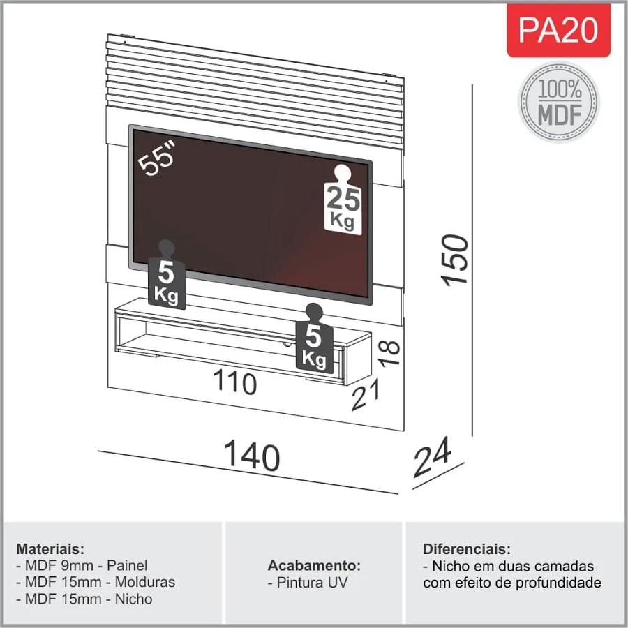 Painel Dalla Costa PA20 | ELETRO KIT (4)