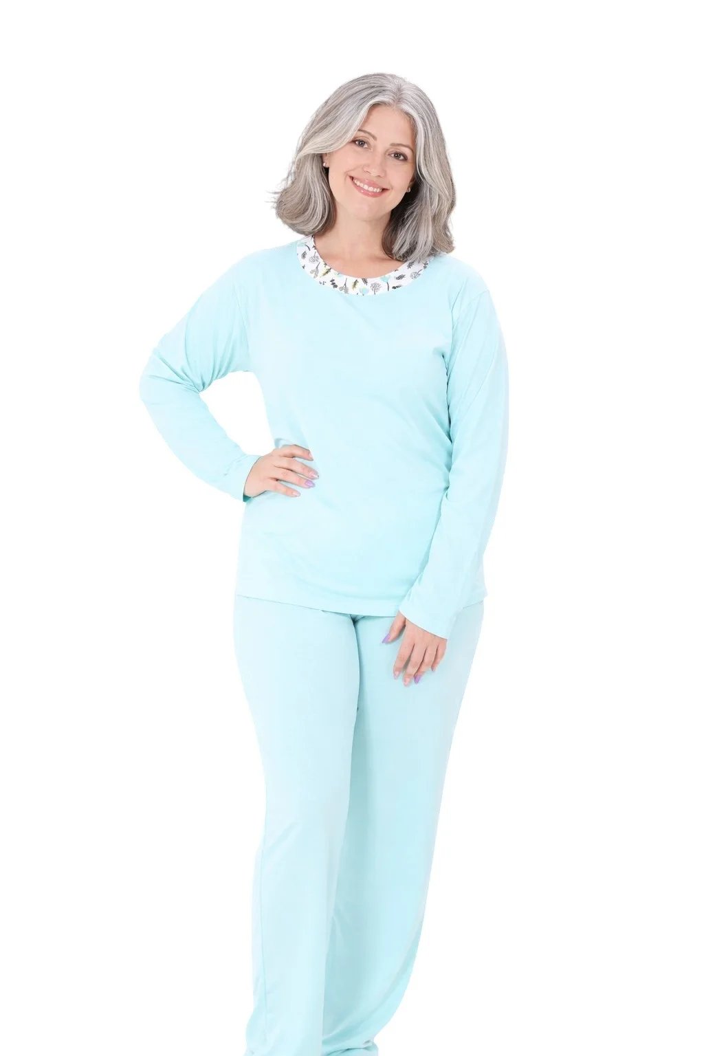 PIJAMA MALHA FRIA SENHORA | Gatto Style