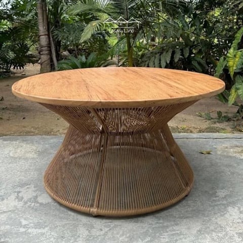 Mesa Donna Com Tampo De Madeira | Casa do Lírio