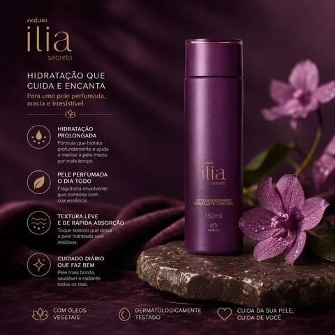 Leite Desodorante Hidratante Corporal 150ml ILIA SECRETO | Loja Chrysdape