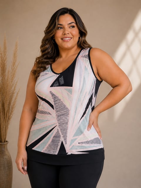 Blusa plus size Estampada PS17 | Dryffer Fashion