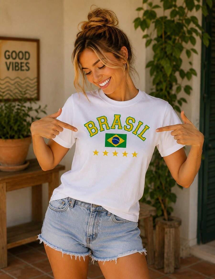 Blusa Blusinha do Brasil Camiseta do Brazil Copa do Mundo | Linqui (3)