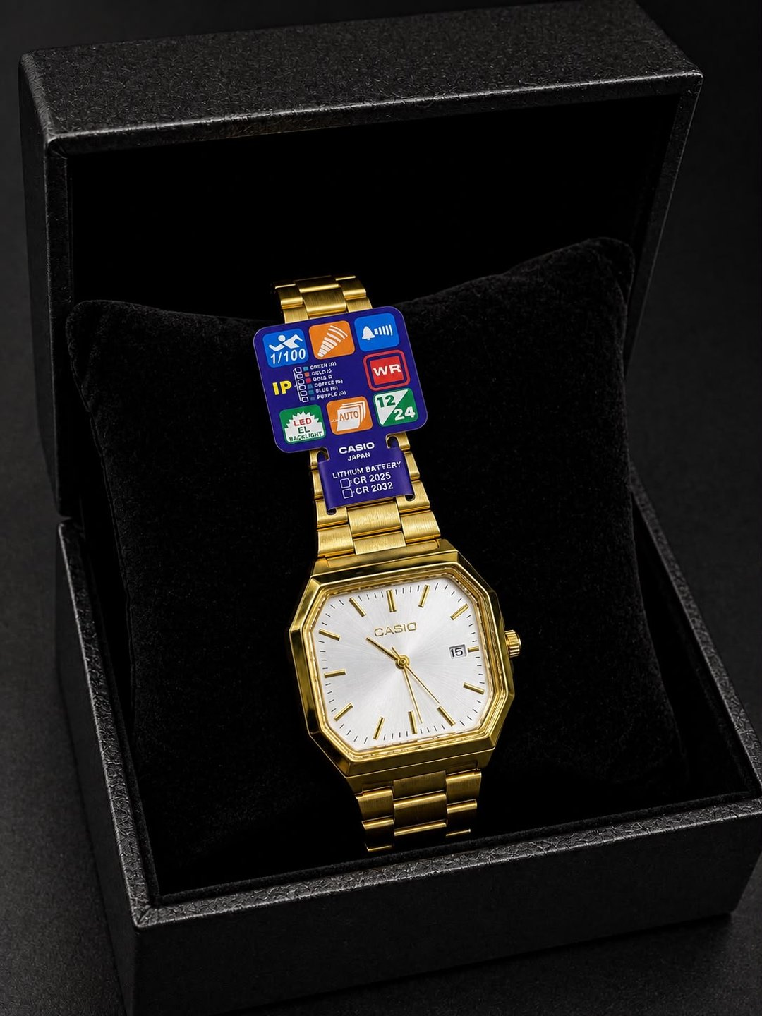 Relógio Casio MTP-B145 -Dourado | Everest Jóias (2)