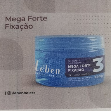 GEL LEBEN 240G MEGA FIXAÇAO 3 AZUL | Evidenci distribuidora