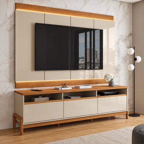 Painel Lukaliam Marrocos + Bancada Elegance | ELETRO KIT