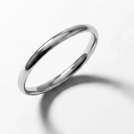 Aliança Minimalista Lisa Abaulada 2mm | Like Joias e Acessórios