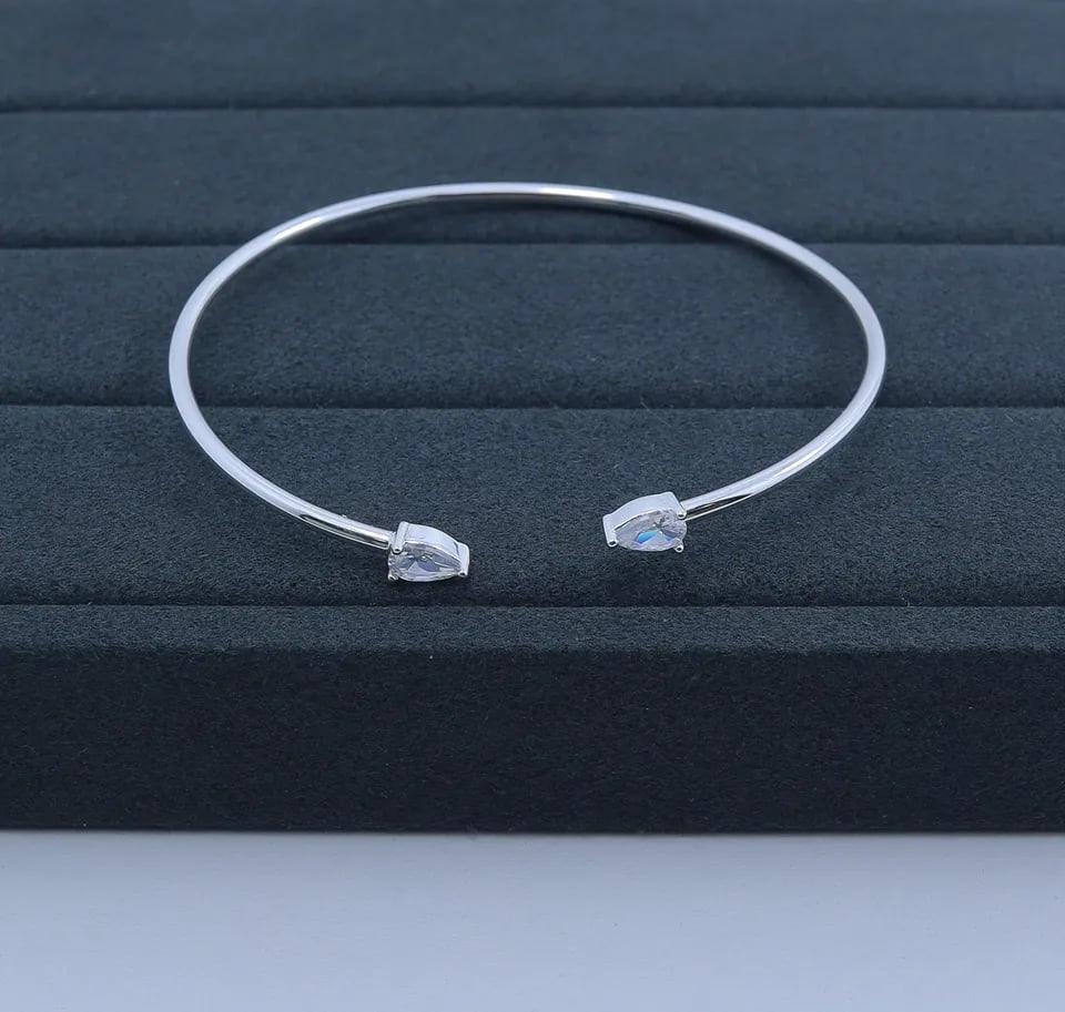 G1-3 BRACELETE IMPORTADO PEDRINHA GOTA CRISTAL | Everest Jóias