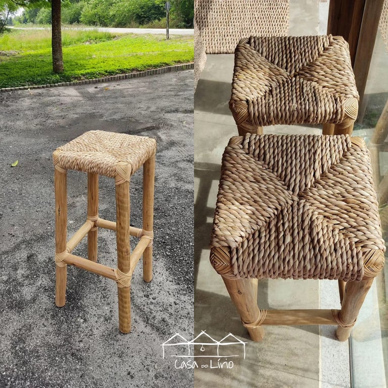 Banqueta Tronco S/ Encosto Em Taboa | Casa do Lírio (2)