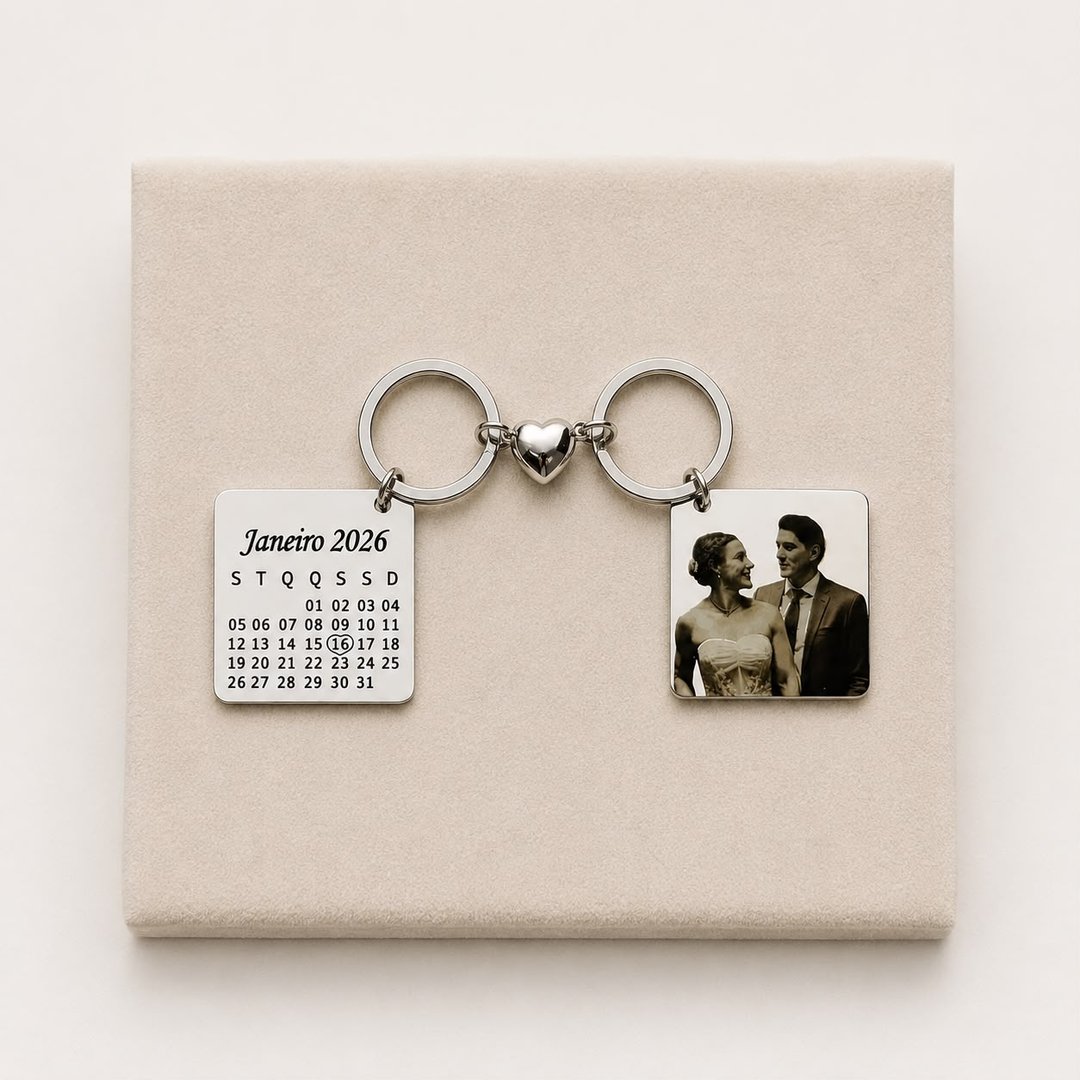 Kit Calendário Quadrado Magnético Aço Inox | Like Joias e Acessórios (2)