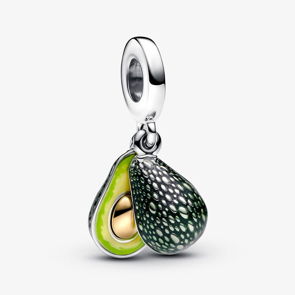 Charm Pendente Abacate Verde em Dois Tons | Like Joias e Acessórios