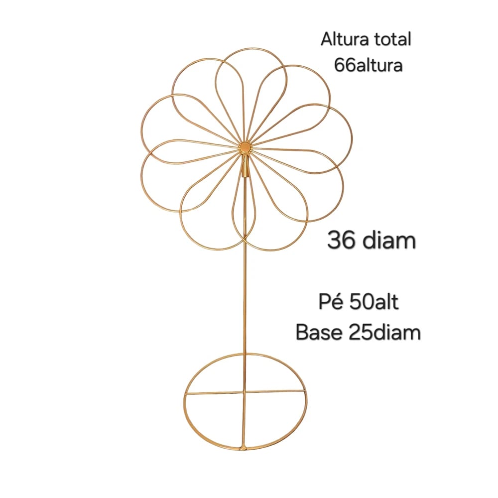 FLOR COM PÉ DE MESA | ART'S FERRO
