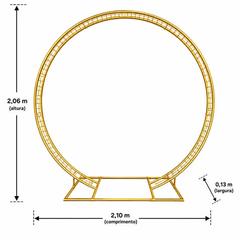ARCO PORTAL QUADRICULADO 2,06ALTX2,20COMP | ART'S FERRO