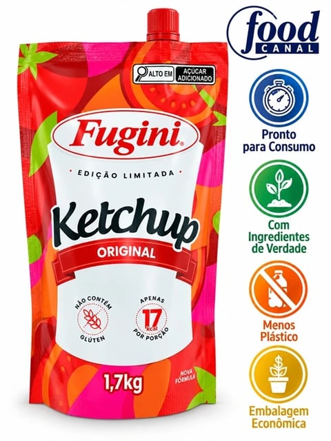 FOOD KETCHUP FUGINI TRADIC SACHE 6X1,7KG | Central de Negócios B2B