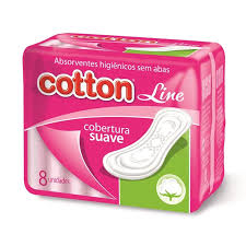 ABSORVENTE COTTON LINE SUAVE S/ABAS | Evidenci distribuidora