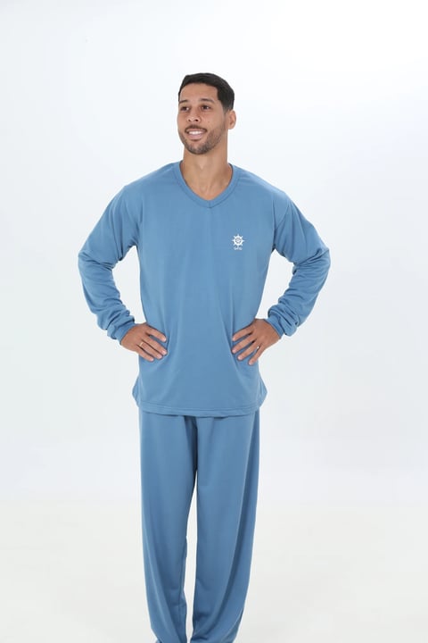 PIJAMA MASCULINO MOLETINHO LISO | Gatto Style
