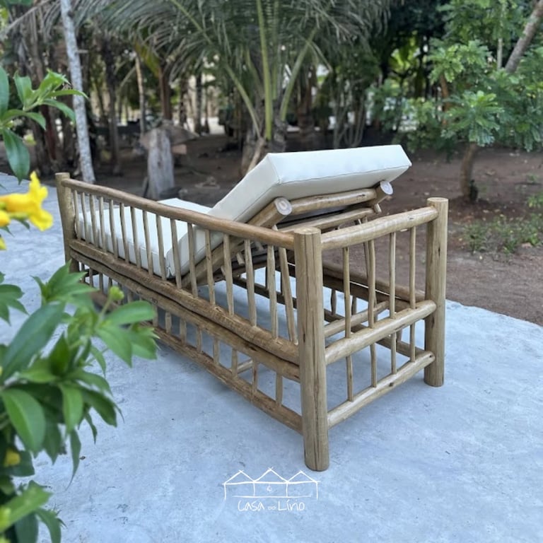 Sofá 2 Em 1 – Espreguiçadeira Reclinável Aroeira | Casa do Lírio (3)