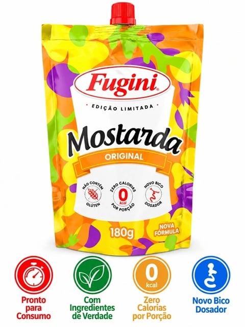 SACHE BICO FUGINI MOSTARDA 32X180G | Central de Negócios B2B