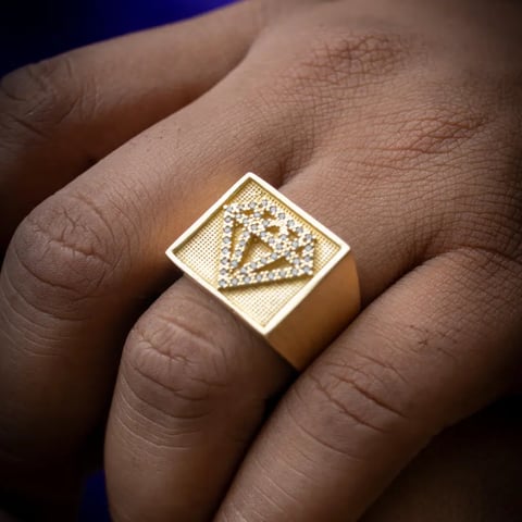 ANEL DIAMANTE CRAVEJADO | Everest Jóias