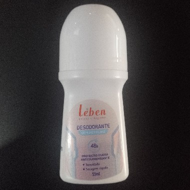 DESODORANTE ROLL-ON LEBEN 55ML SEM PERFUME | Evidenci distribuidora