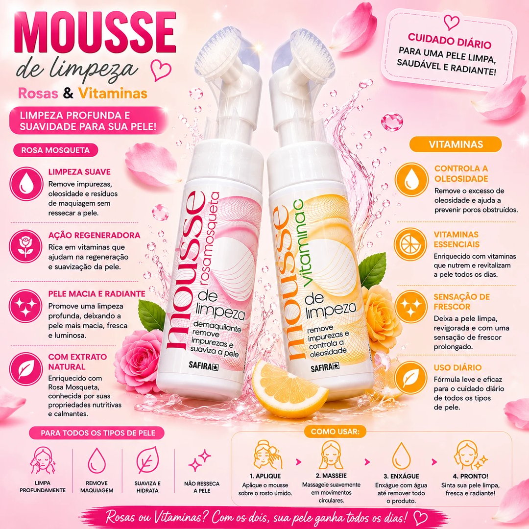Mousse de limpeza 170ml | Loja Chrysdape