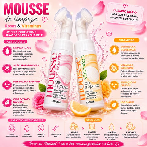 Mousse de limpeza 170ml | Loja Chrysdape