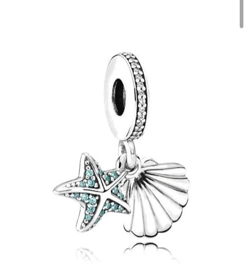 Charm Concha e Estrela do Mar | Like Joias e Acessórios