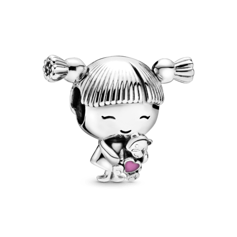Charm Menina Carinhosa | Like Joias e Acessórios