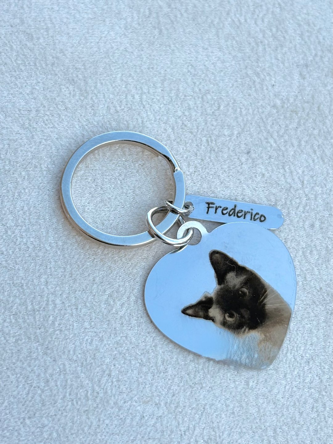 Personalizado | Chaveiro Coração com Chapinha - Aço Inox | Like Joias e Acessórios (4)