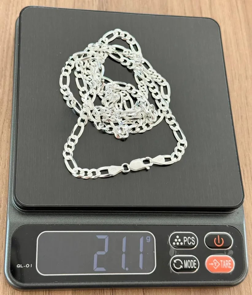 L1-44 Corrente Fígaro 5mm 80cm | Everest Jóias