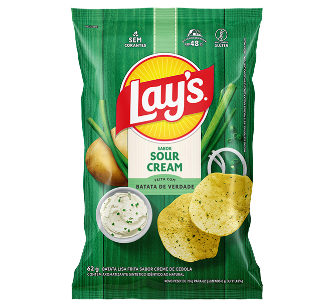 LAYS SOUR CREAM 62GX26X1 PP | PEP Distribuidora