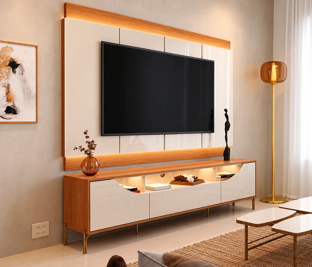 Painel Lukaliam Marrocos + Bancada Albi | ELETRO KIT