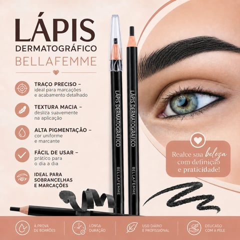 Lápis Dermatográfico PRETO | Loja Chrysdape