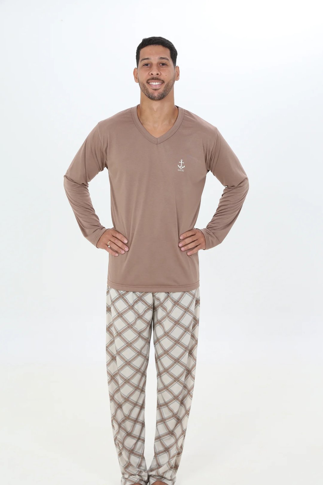 PIJAMA MASCULINO MALHA FRIA CORES VARIADAS | Gatto Style (5)
