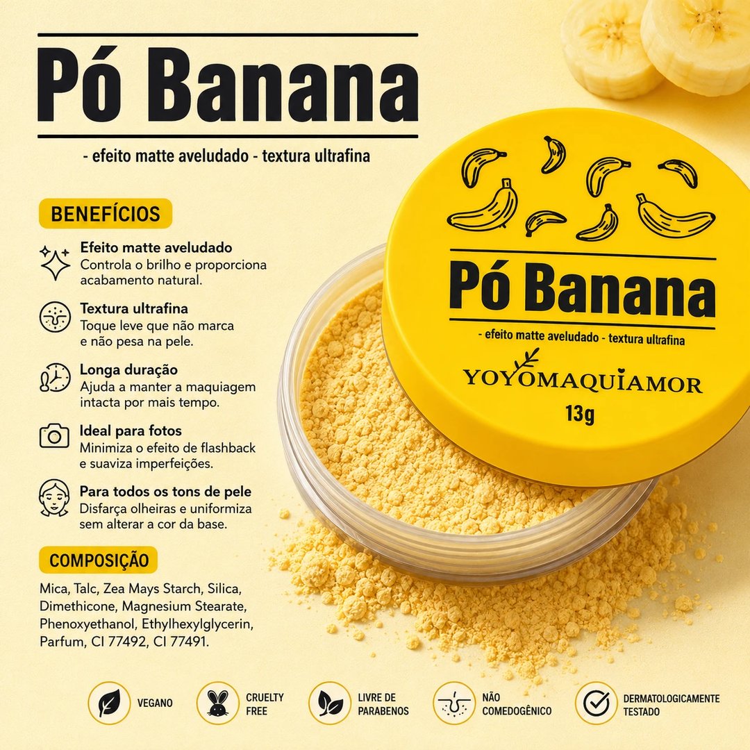 Pó solto banana 13g | Loja Chrysdape